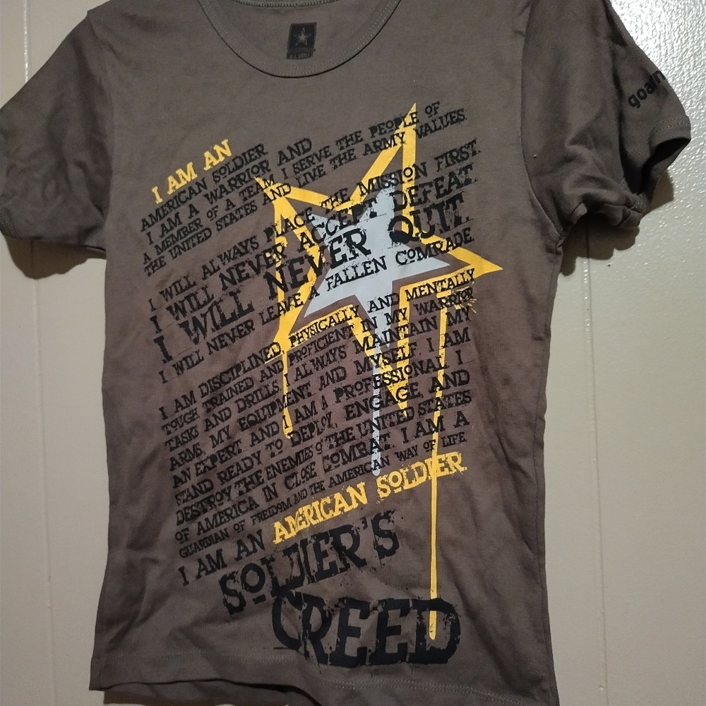 New Kid's Army Creed shirt size large